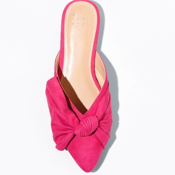 Pink Mules with Bow A New Day Rhea A New Day - Picture 3 of 8